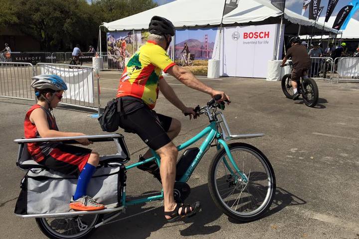 E-Cargobike auf der Electric Bike Expo in Houston