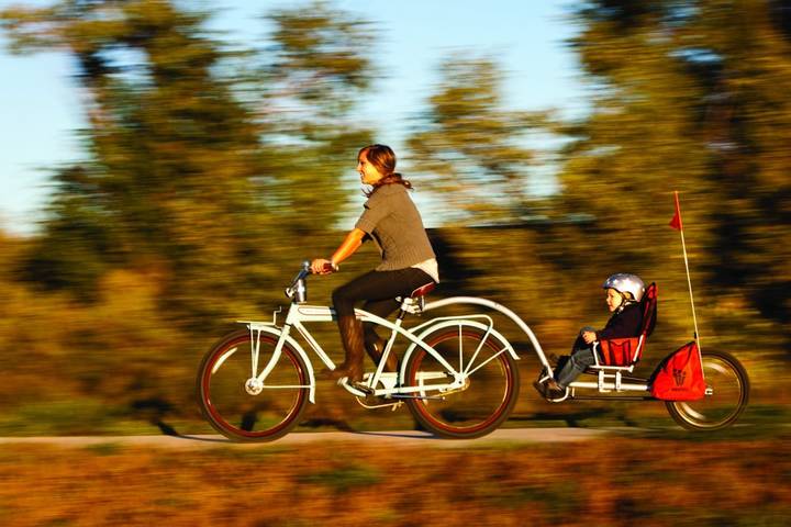 Weehoo Fahrrrad-Anhänger auch für E-Bike und Pedelec