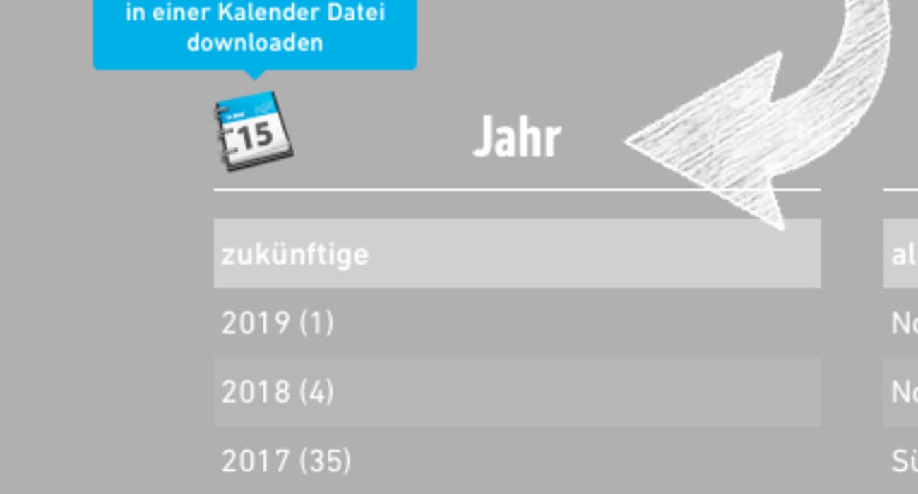 Messe und Event Portal Greenfinder Kalender Download