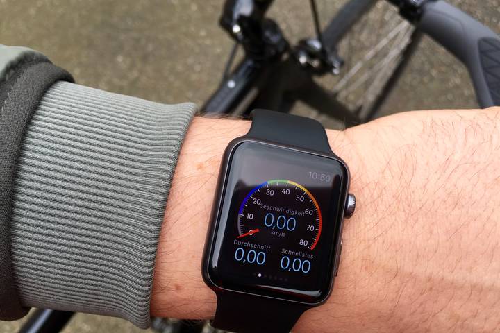 Cyclemeter App auf Apple Watch auch für E-Bike und Pedelec
