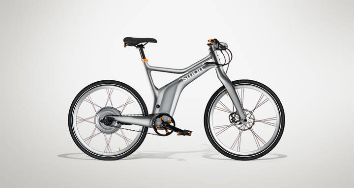 Fahrrad Smart Rahmen Riemenspanner Alu Mercedes SMART E Bike rechts 